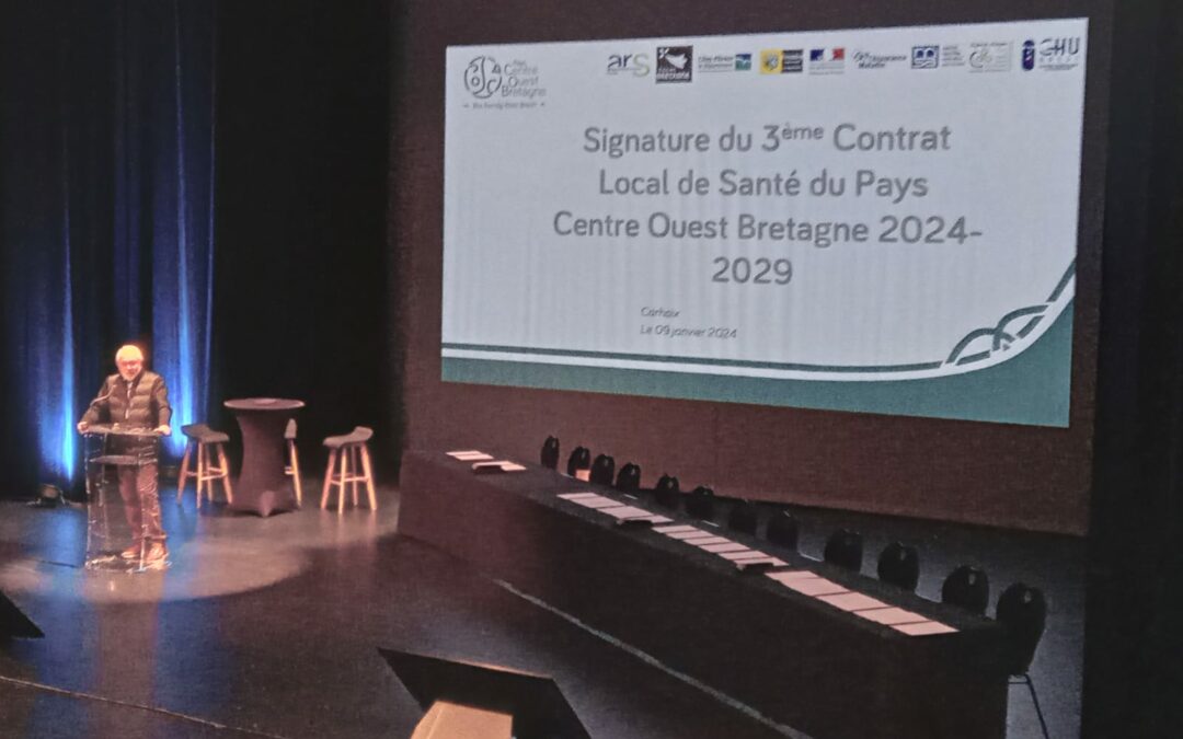 Signature du Contrat Local de Santé 2024-2029 du Pays du Centre Ouest Bretagne